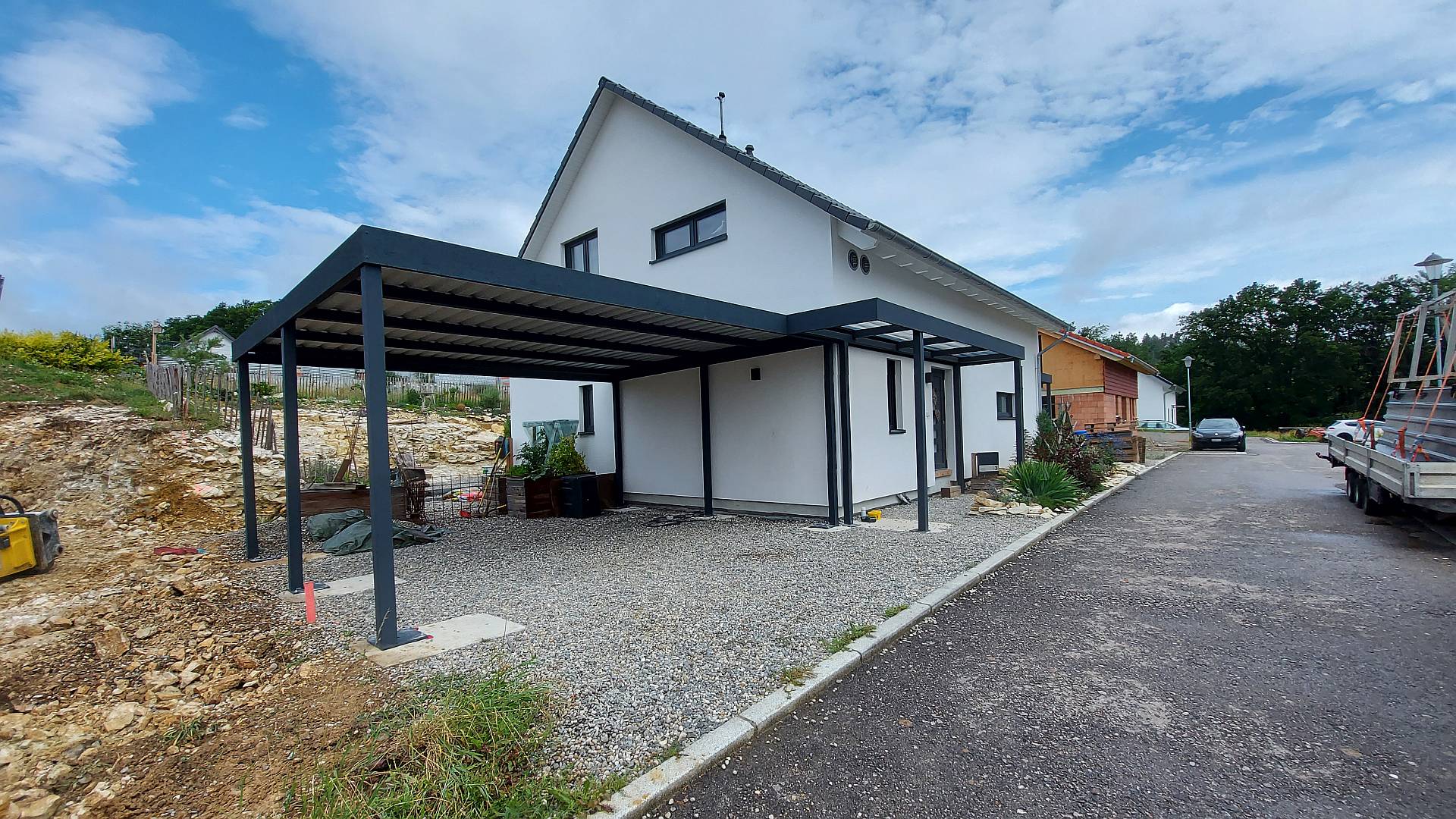 Carport aus Stahl